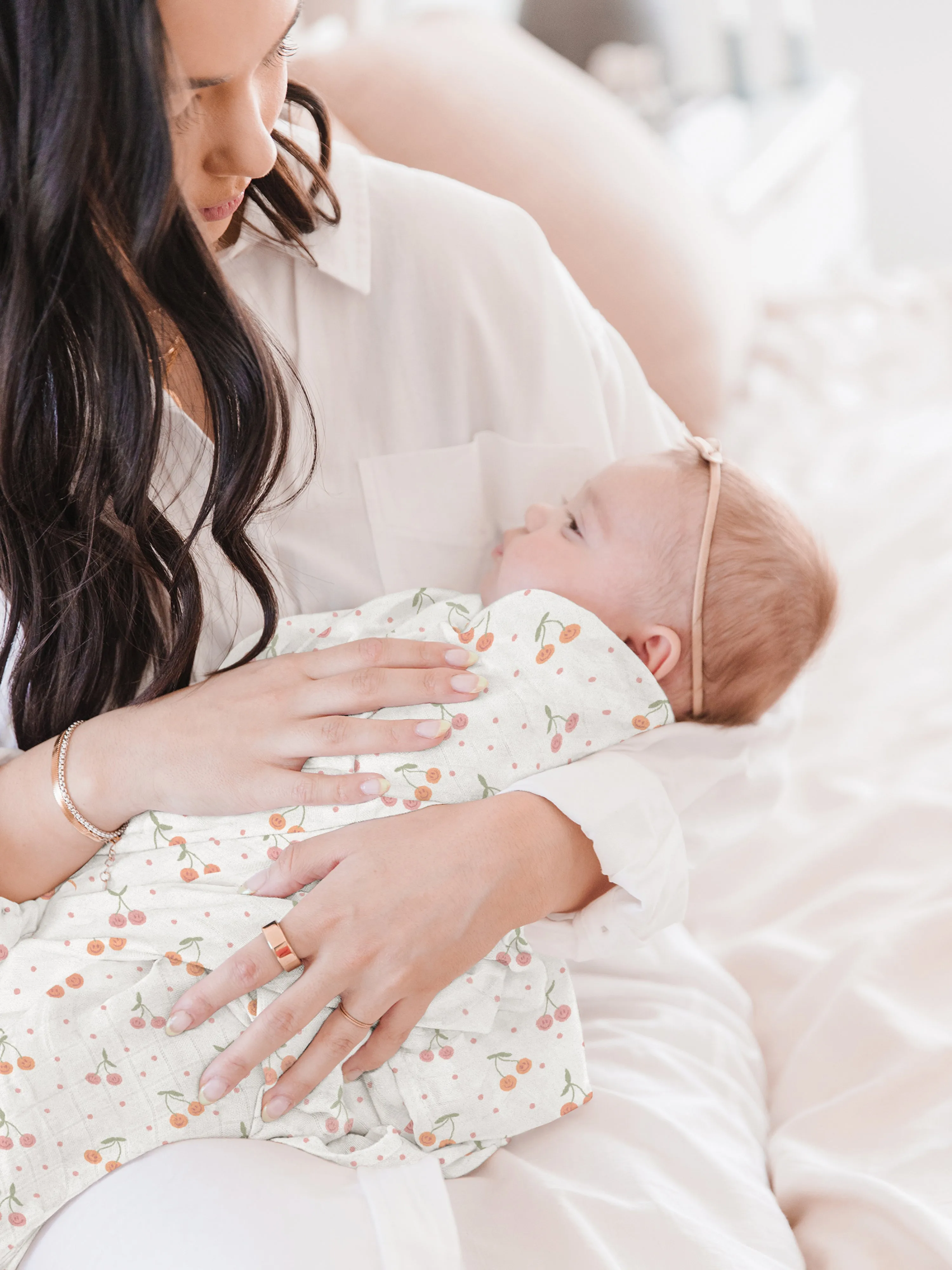 Cherry Cute by Doodle By Meg | Swaddle Blanket Set | Swaddle Blanket Set