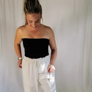 Chic Essential Strapless Top - Black
