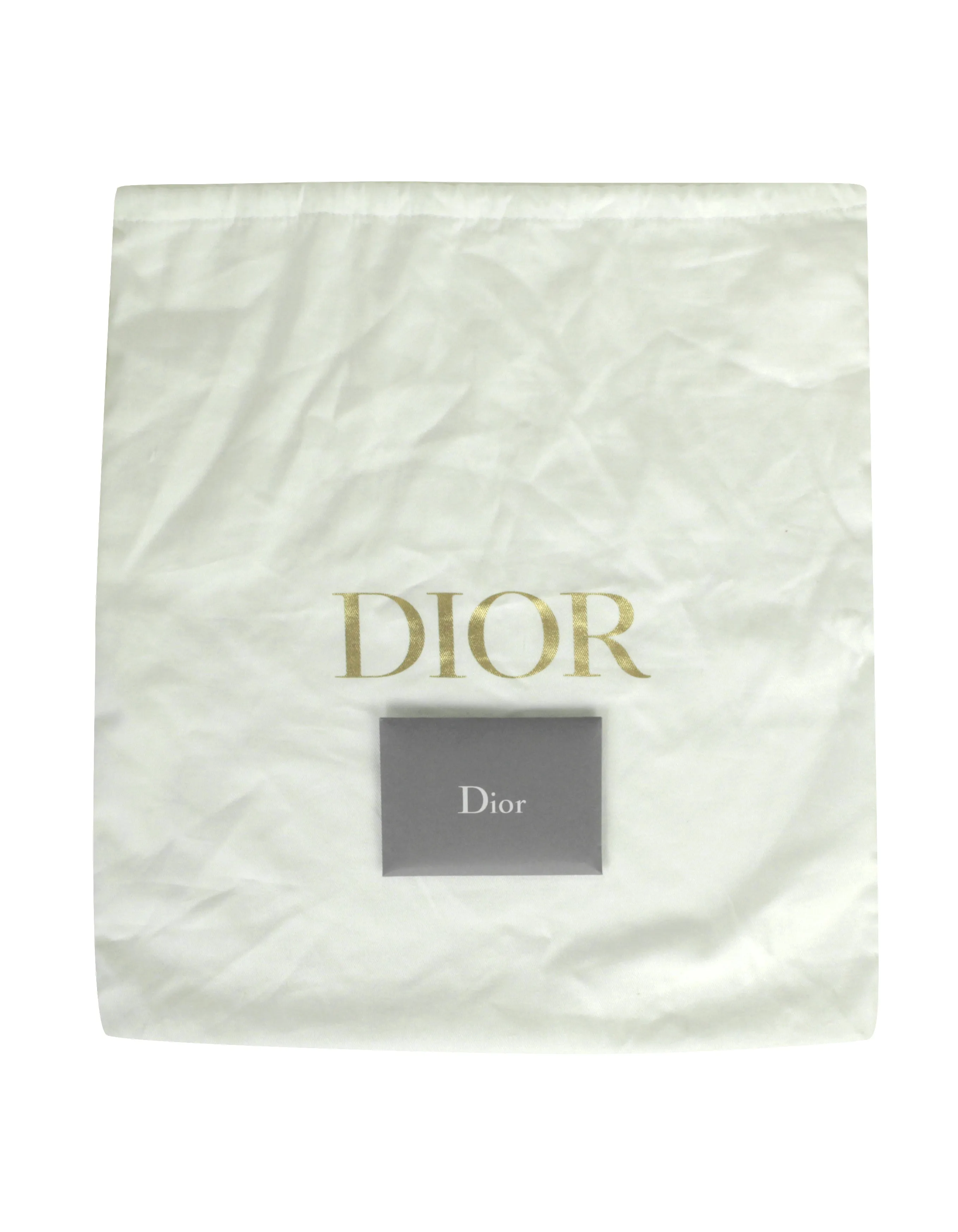 Christian Dior Blue Calfskin Leather Cannage Medium Caro Bag