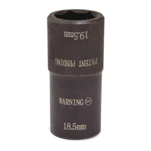 Chrome-Capped Lug Nut Flip Socket