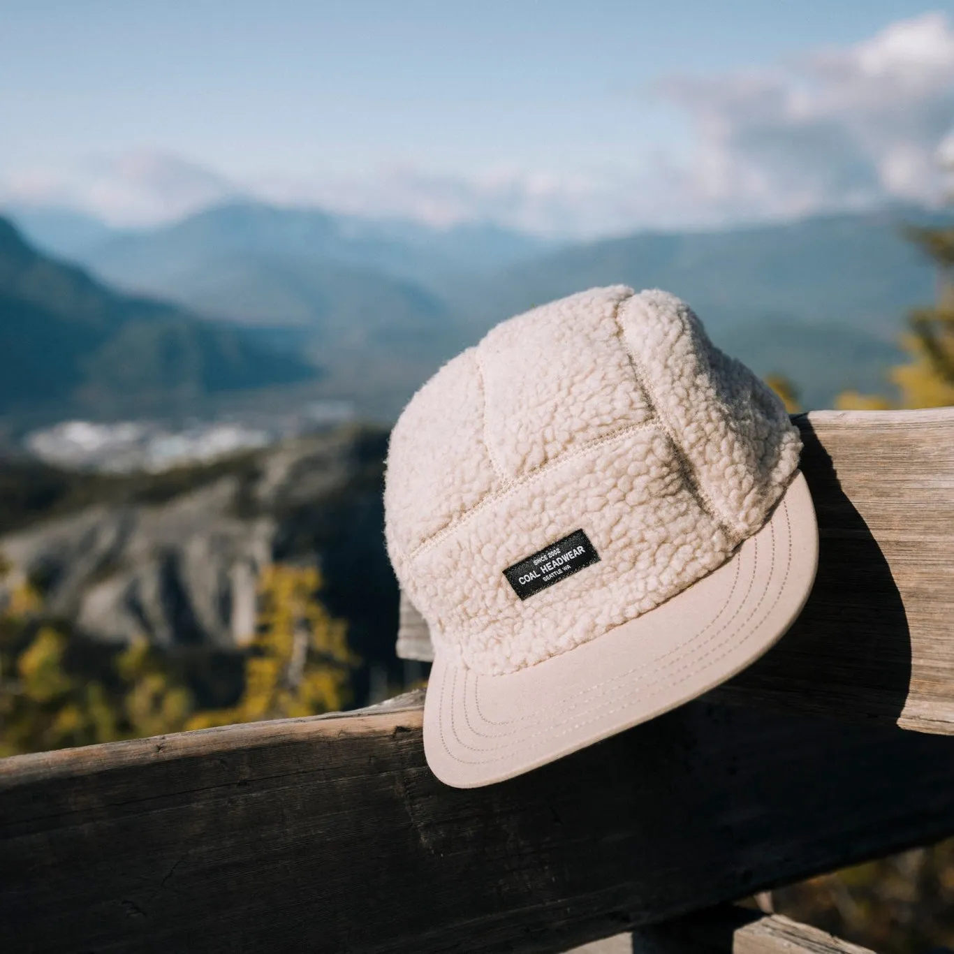 Coal The Linus Fleece 5 Panel Cap - Khaki