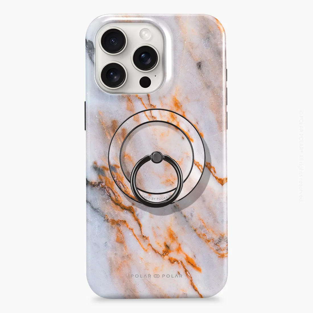 Coffee Cream - Black MagSafe Phone Grip and Ring Holder Stand