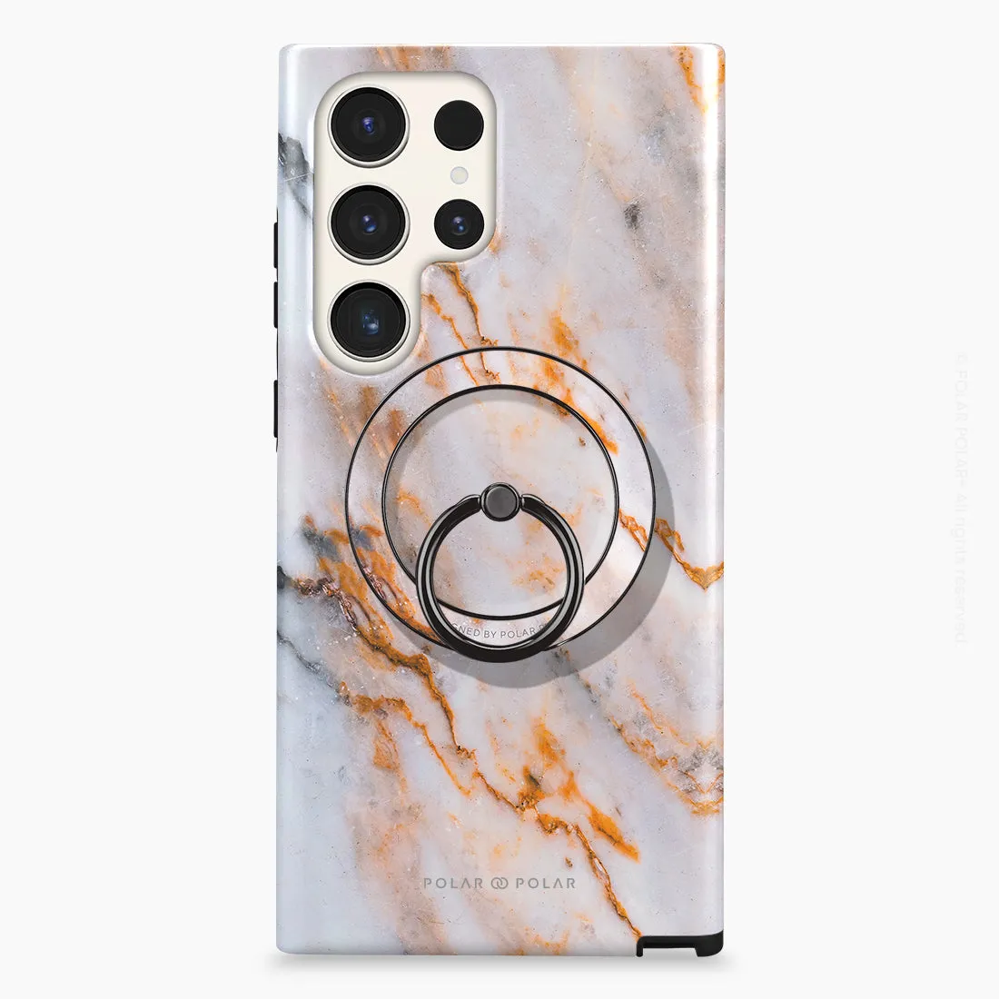 Coffee Cream - Black MagSafe Phone Grip and Ring Holder Stand