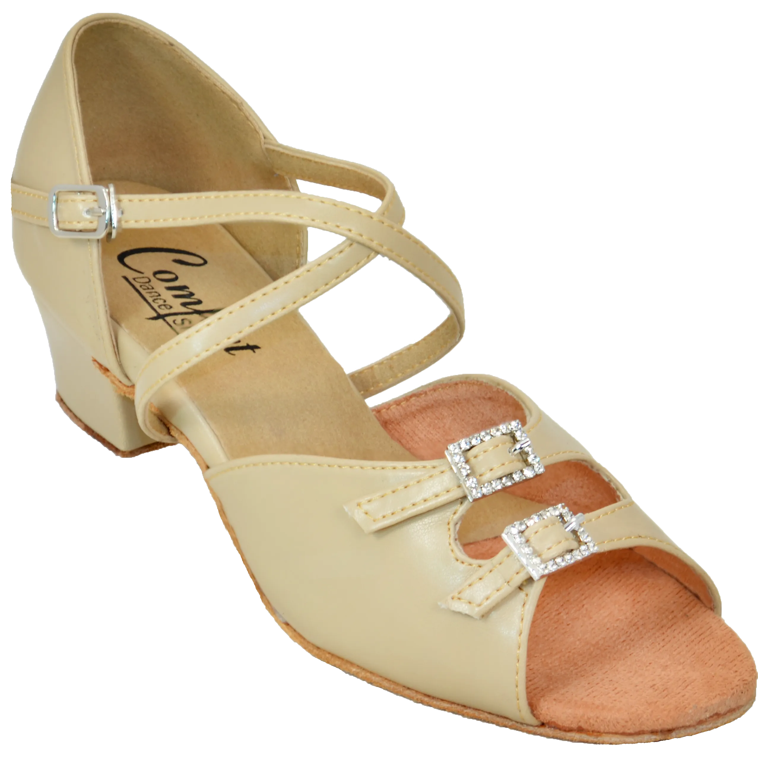Comfort Double Buckle - Tan Leather
