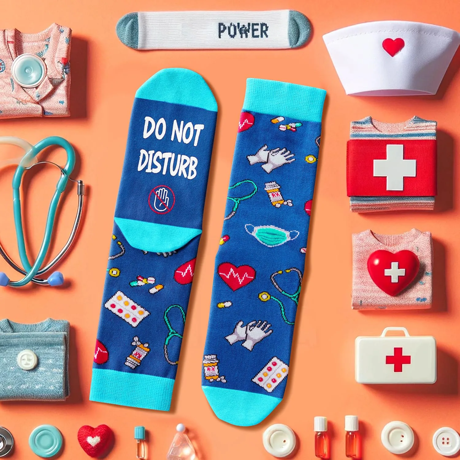Cool Nurse Gifts for Men Women - Retirement Gifts for Nurses Practitioner Gifts Rn Gifts,Funny Nurse Socks Nurse Off Duty Socks, Nurse Week Gifts