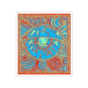 Copy of Cosmic Over Cosmetic Die-Cut Sticker - Red Racer