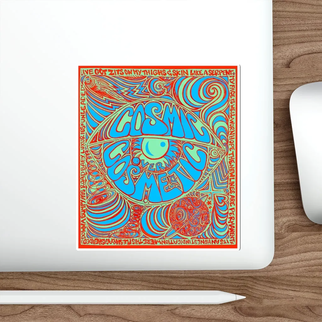 Copy of Cosmic Over Cosmetic Die-Cut Sticker - Red Racer