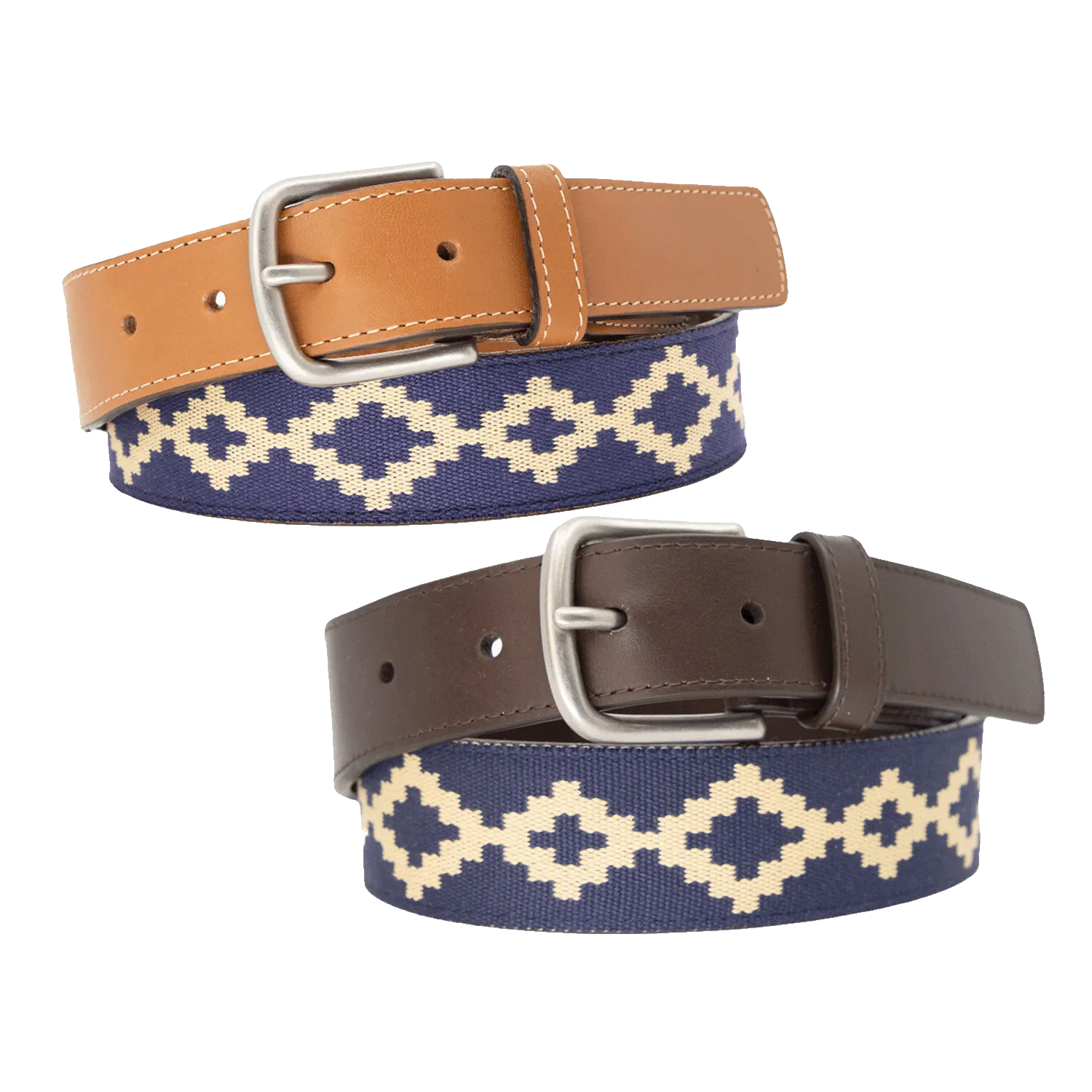 Corbina Cognac & Chocolate Woven Belt Bundle