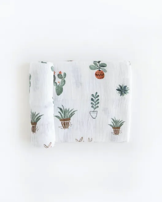 Cotton Muslin Swaddle Blanket - assorted styles