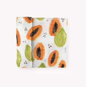 Cotton Muslin Swaddle - Papaya