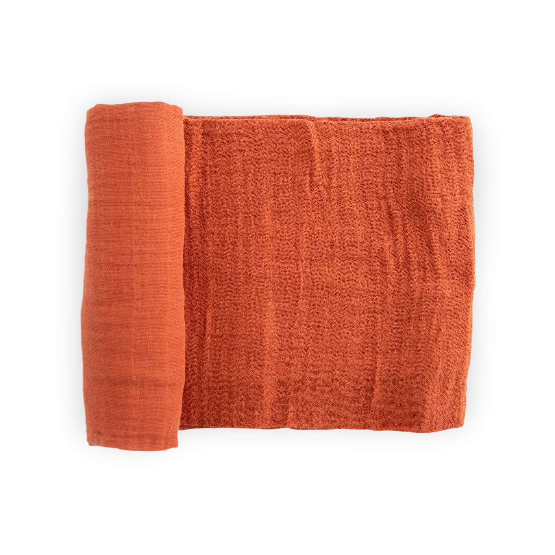 Cotton Muslin Swaddle - Rust