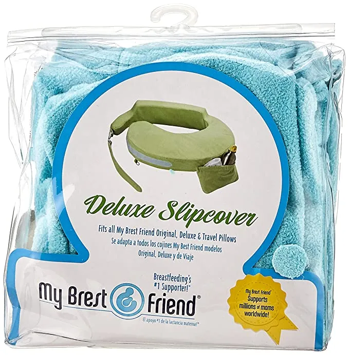 [Cover only] My Brest Friend Deluxe Nursing Pillow Slipcover - Aqua