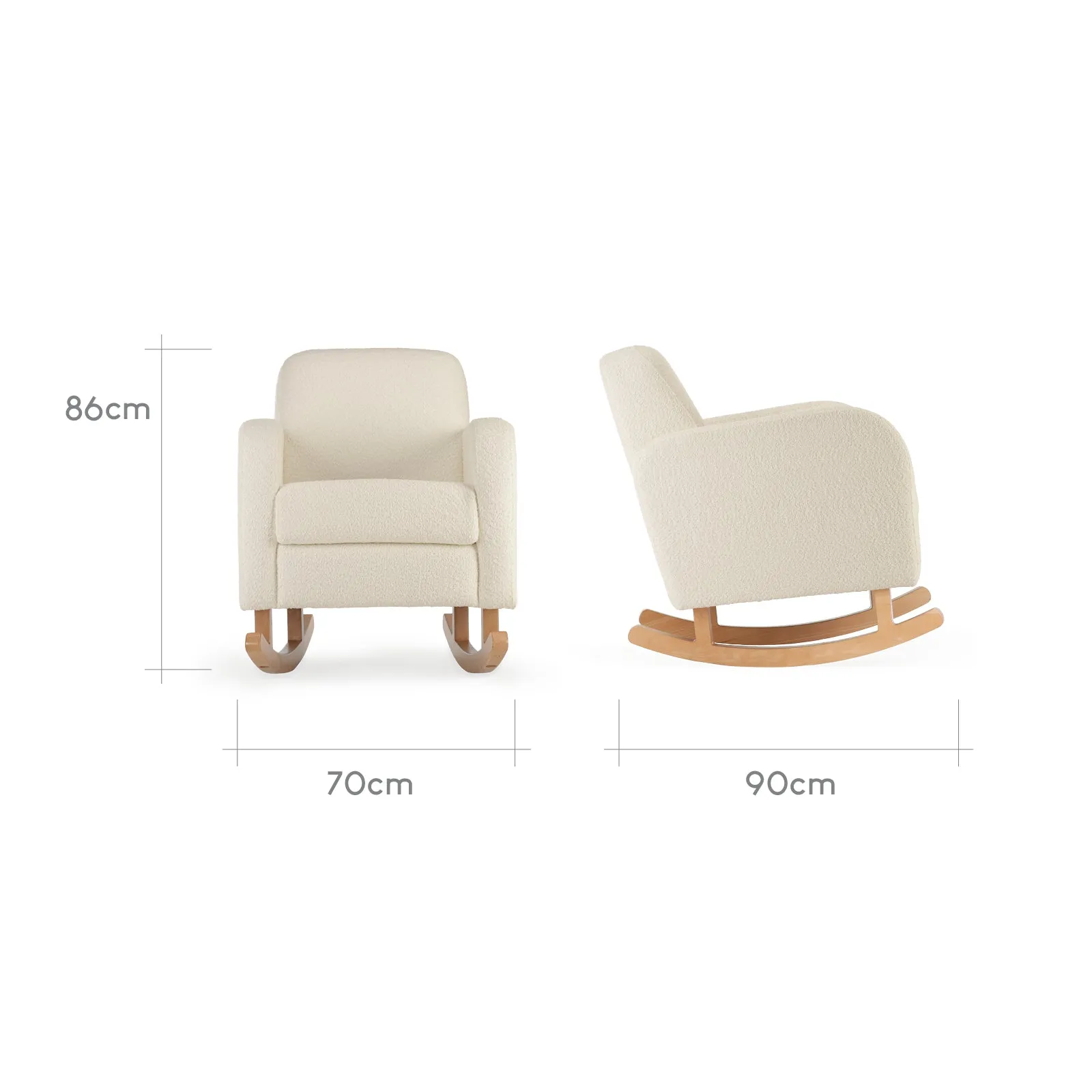 CuddleCo Etta Nursing Chair - Boucle Off-White