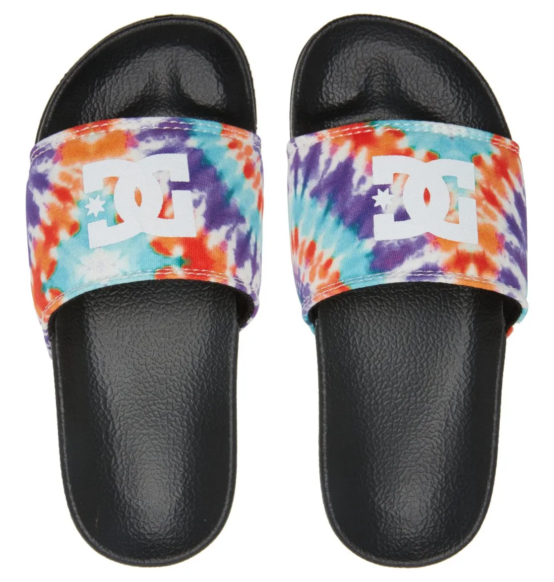 DC Slide Kids' Sandals Primary Tie Dye