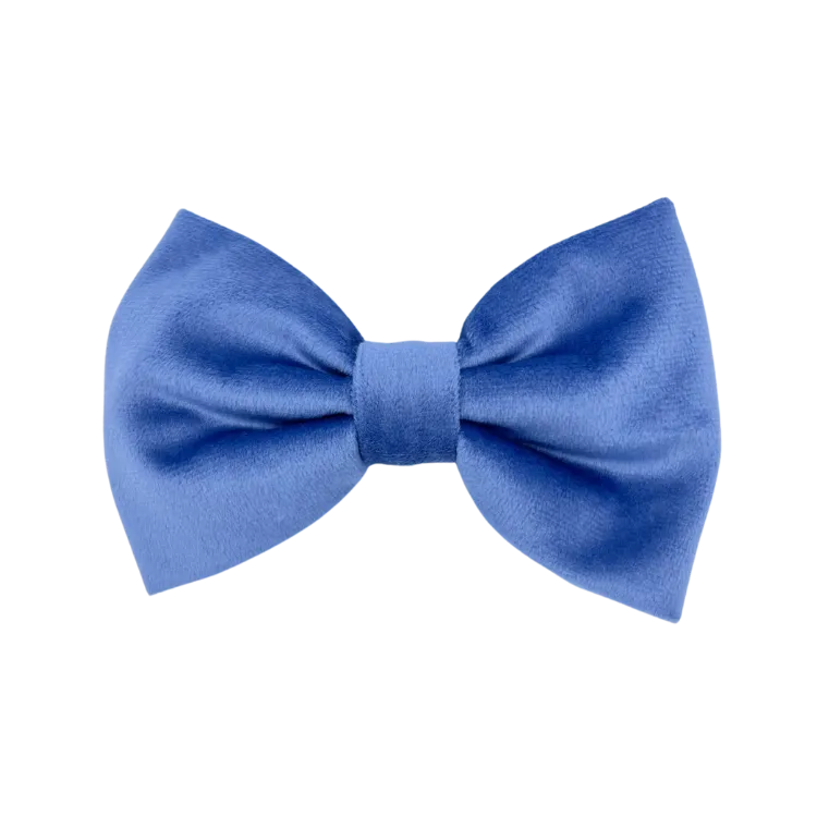 Denim Velvet - Dog Bowtie