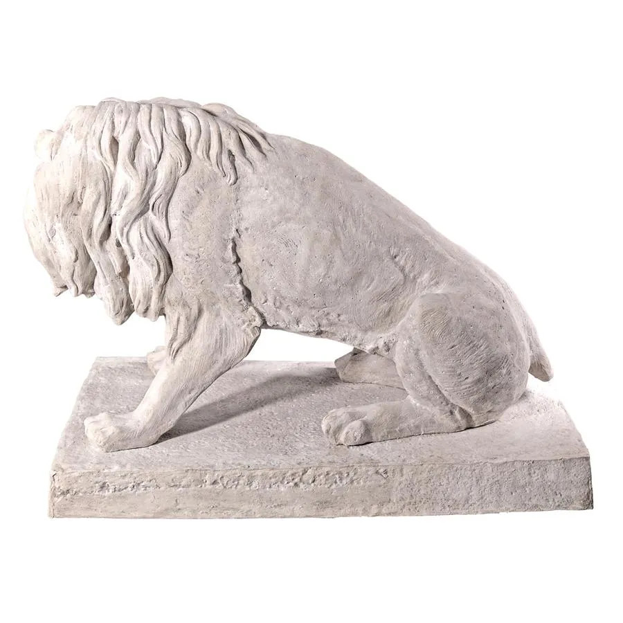 Design Toscano- Kingsbury Garden Giant Lion Sentinel Statue: Looking Left/Right