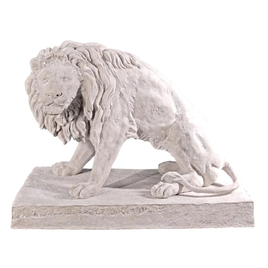 Design Toscano- Kingsbury Garden Giant Lion Sentinel Statue: Looking Left/Right