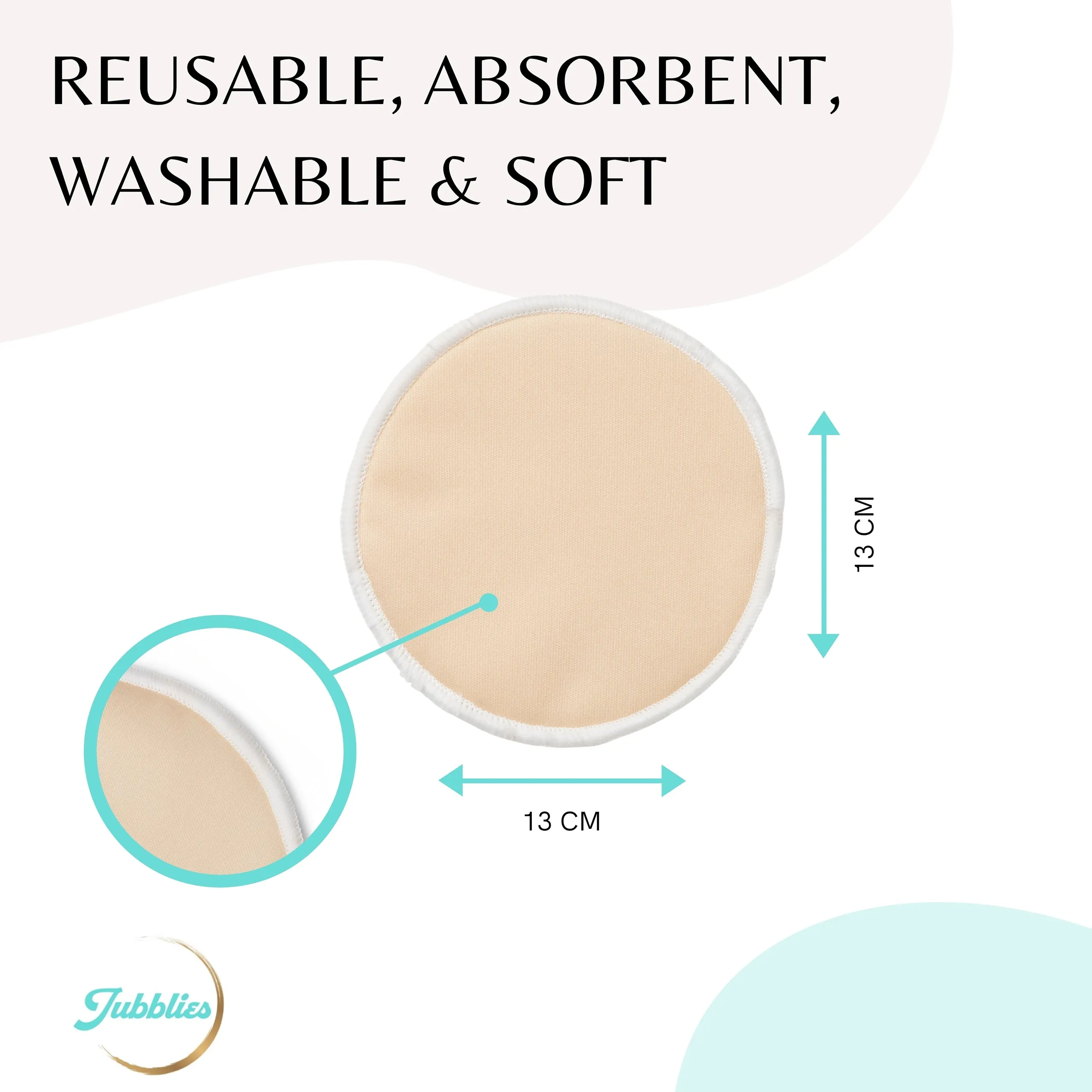 Designer Bundle - 8 pads of our organic washable breast pads