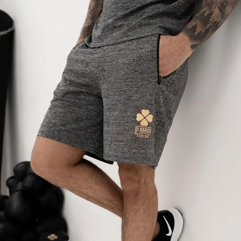 DI NARDO MENS GYM SHORTS-GREY