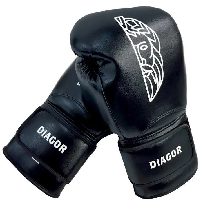 Diagor Olympic Boxing Gloves 10oz Black