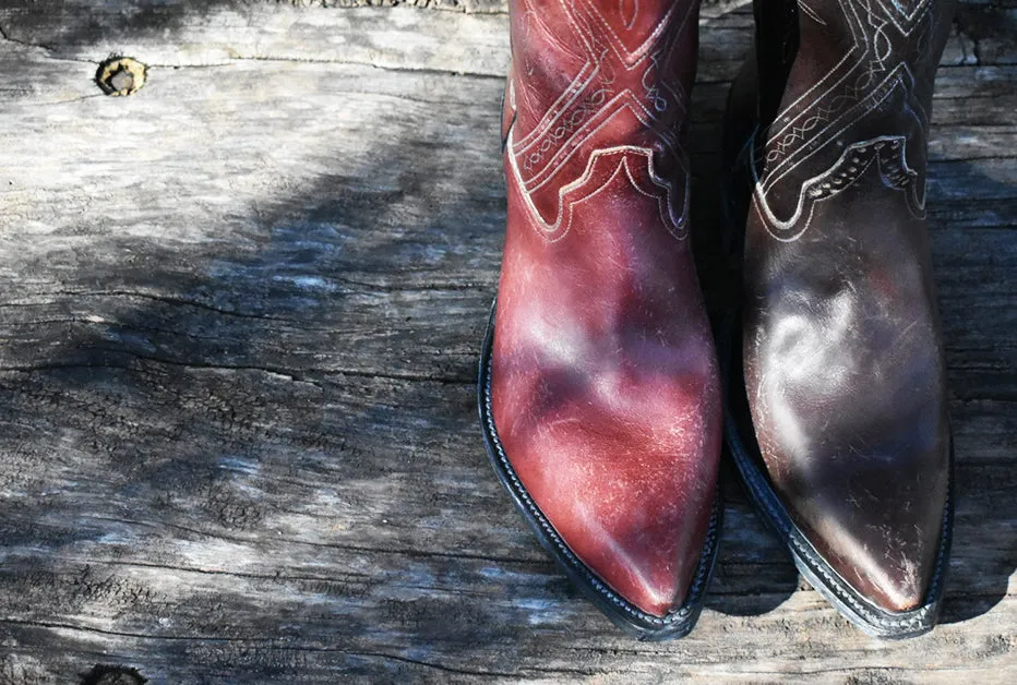Distressed Tobacco Waxed A Toe