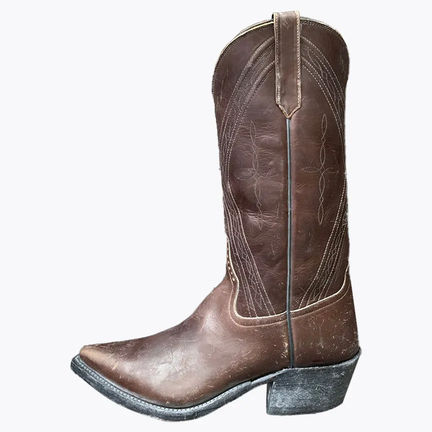 Distressed Tobacco Waxed A Toe