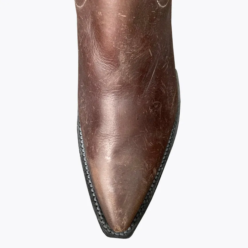 Distressed Tobacco Waxed A Toe