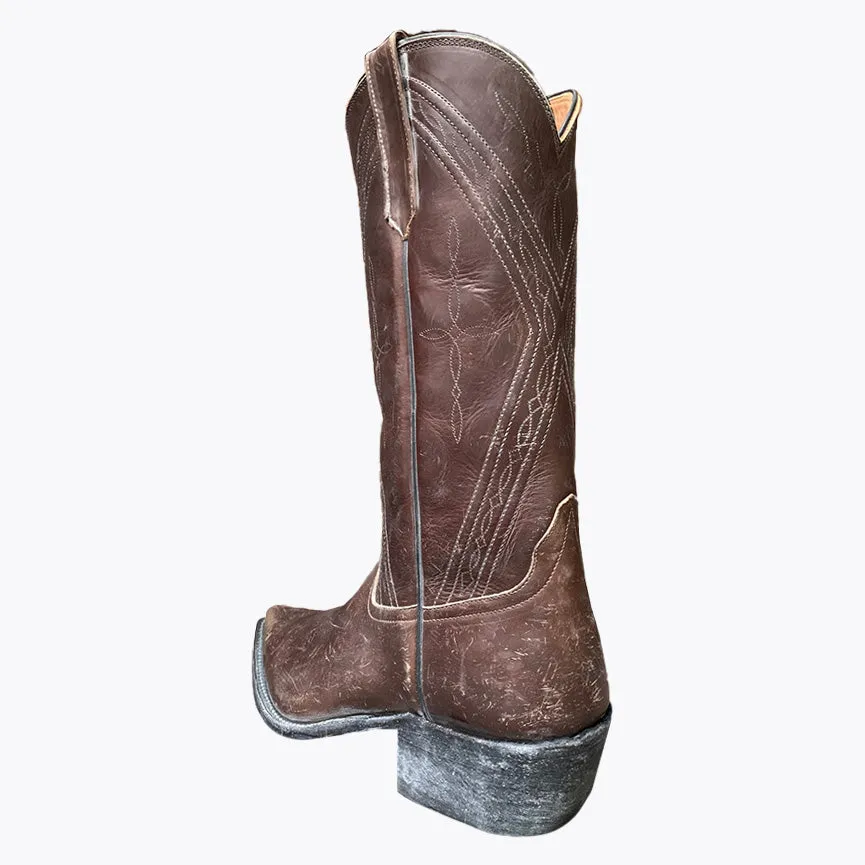 Distressed Tobacco Waxed A Toe