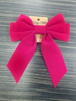 DMB Fuchsia Velvet Hair Bow