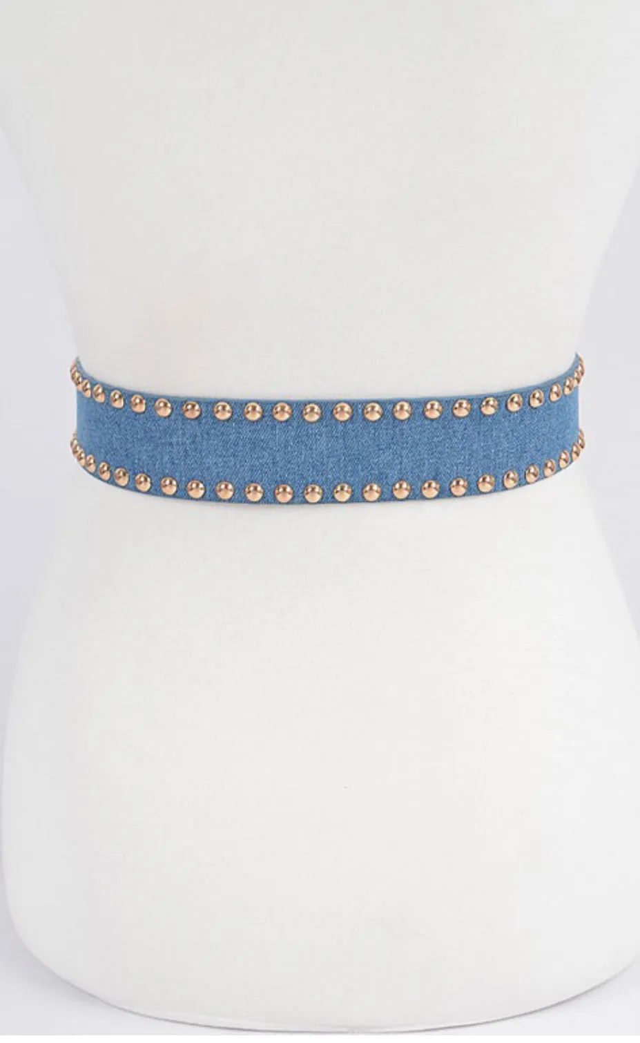 Double Buckle Denim Belt