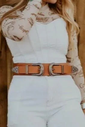 Double Western Buckle Belt