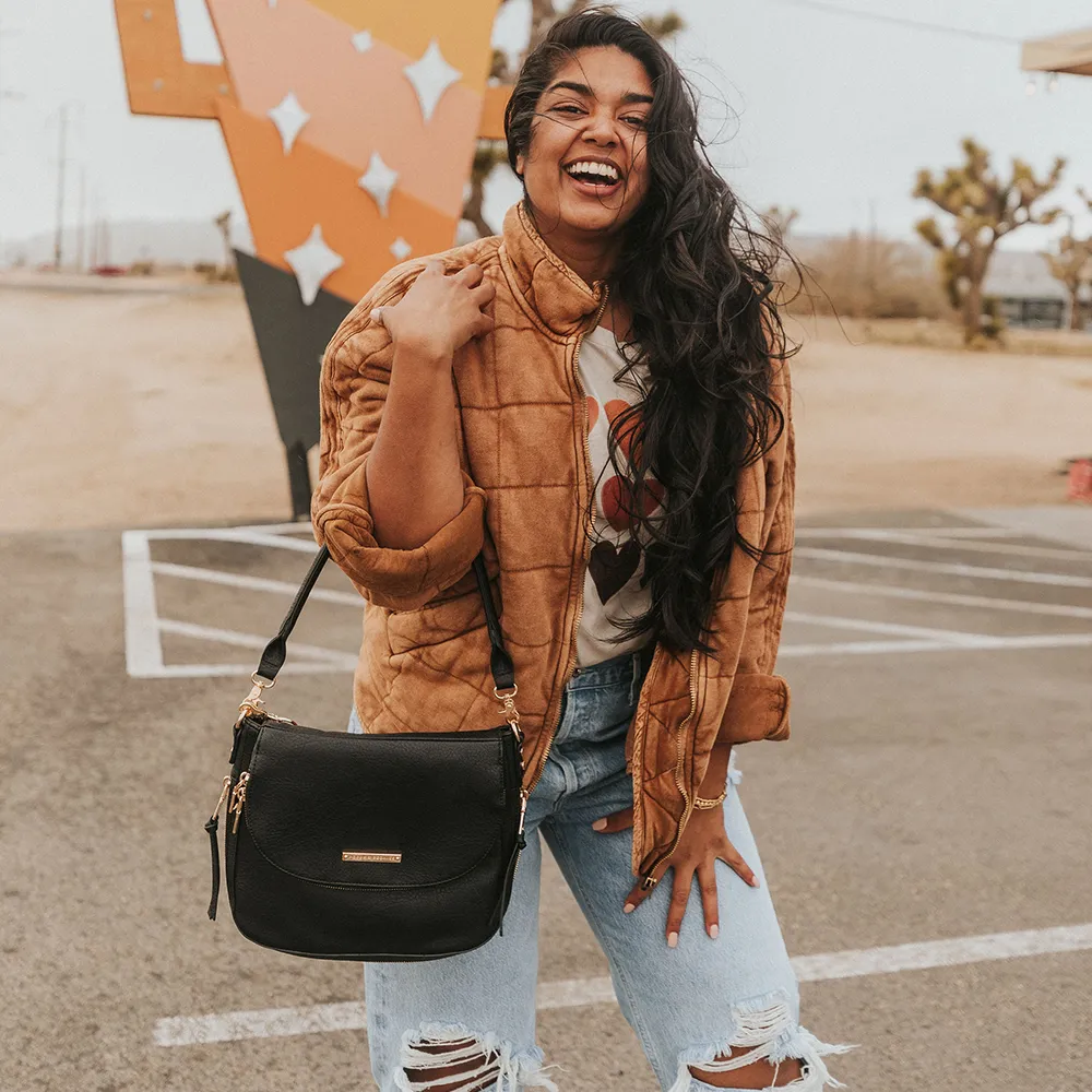 DOWNTOWN CROSSBODY black