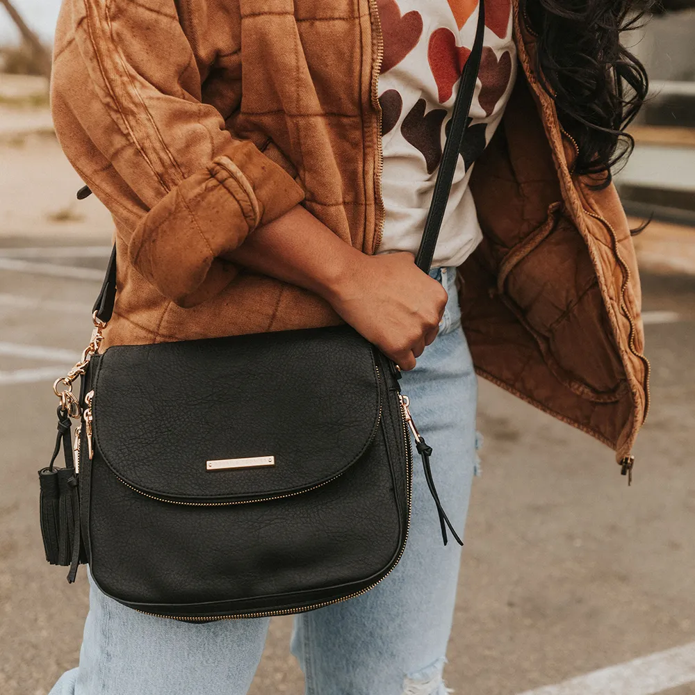DOWNTOWN CROSSBODY black