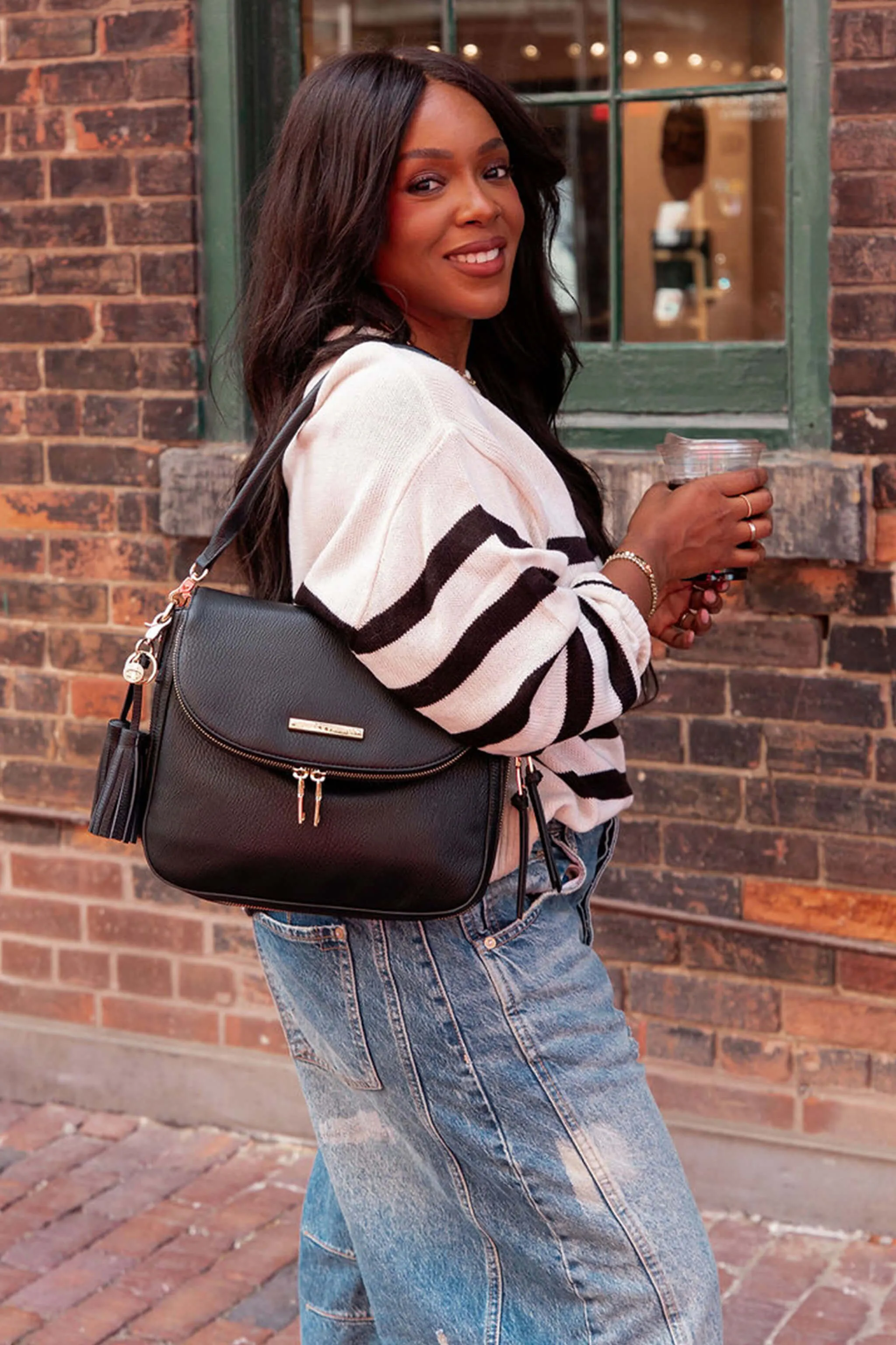 DOWNTOWN CROSSBODY black