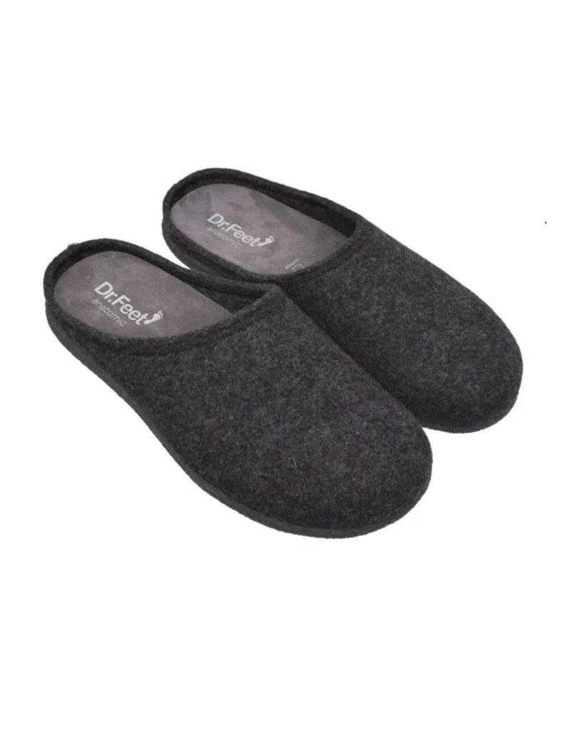 Dr Feet 800 Rubber Sole Dark Grey