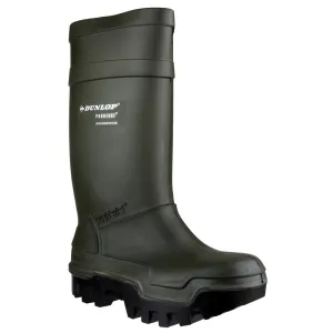 Dunlop PuroFort Thermo  Safety Wellingtons - Green - C662933
