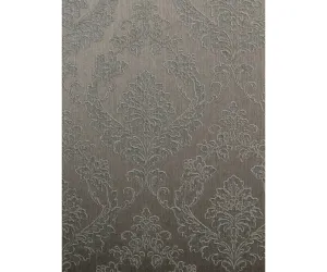 Embossed Floral Damask Black 266743 Wallpaper