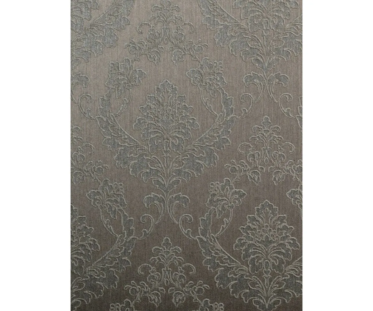 Embossed Floral Damask Black 266743 Wallpaper