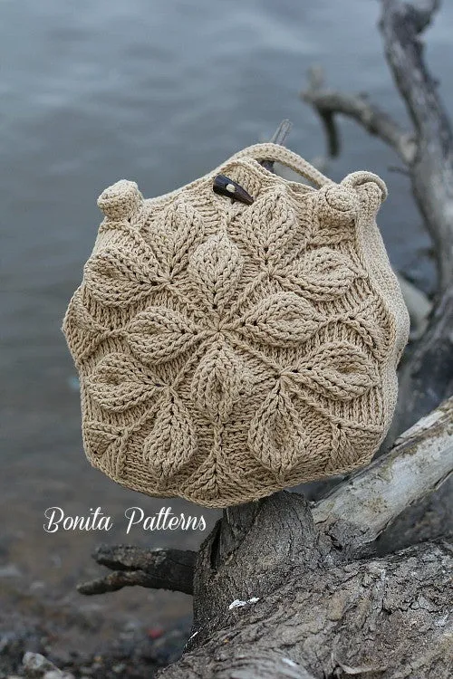 Embossed Garden Handbag Crochet Pattern - PF