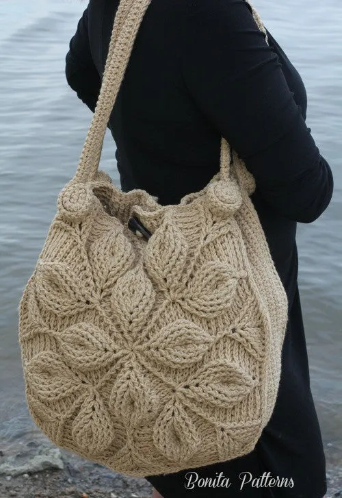 Embossed Garden Handbag Crochet Pattern - PF