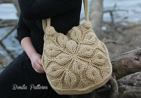 Embossed Garden Handbag Crochet Pattern - PF