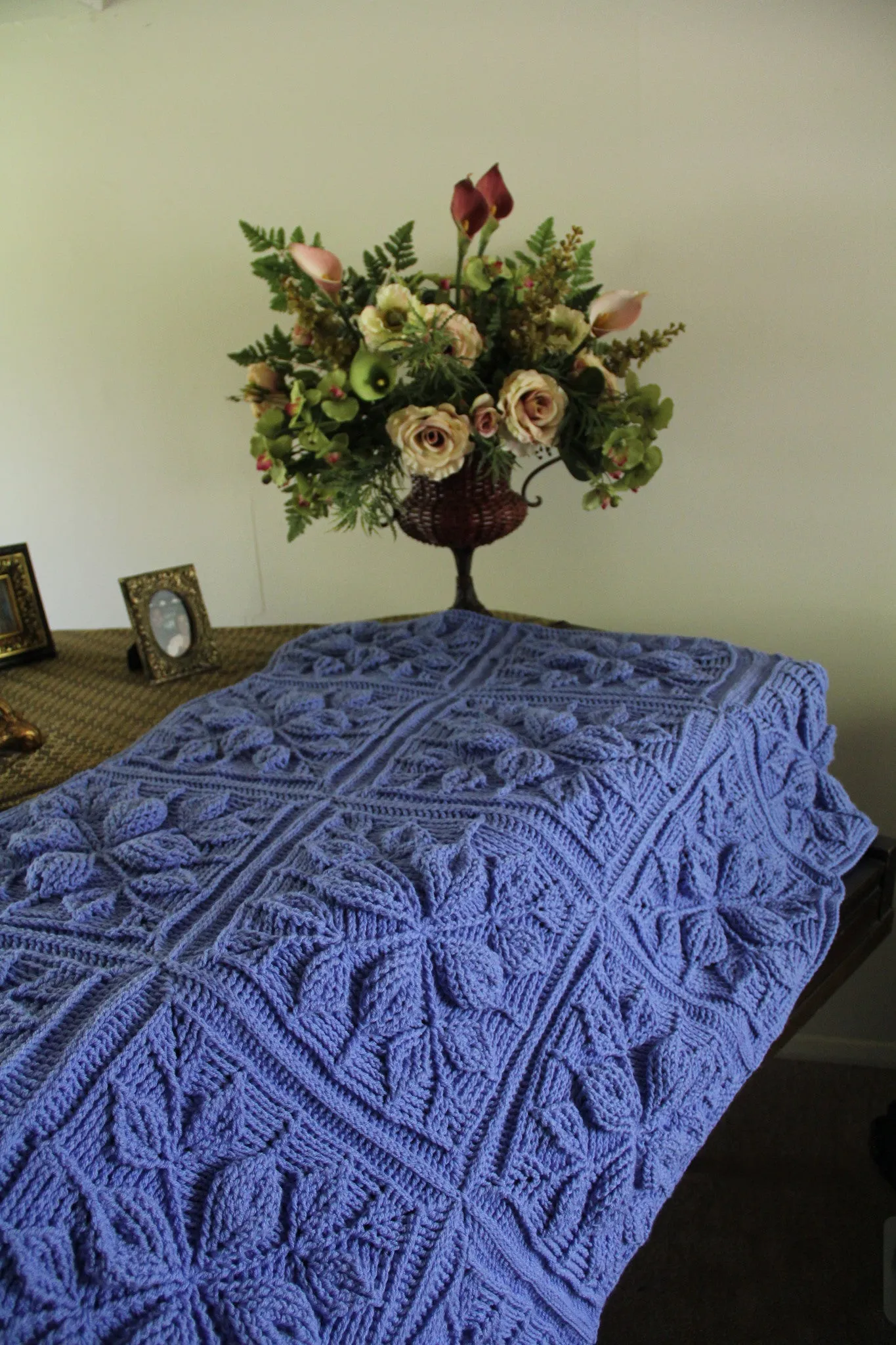 Embossed Leaves Blanket