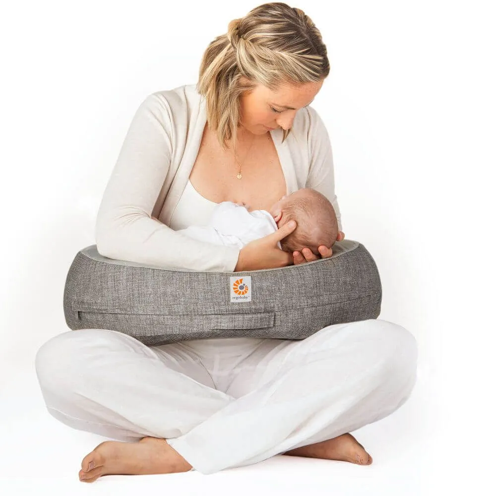 Ergobaby Natural Curve Nursing Pillow with Strap - Grey