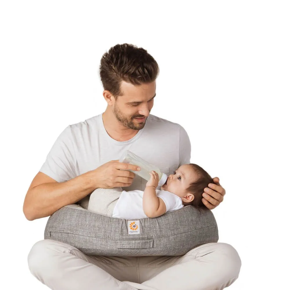 Ergobaby Natural Curve Nursing Pillow with Strap - Grey
