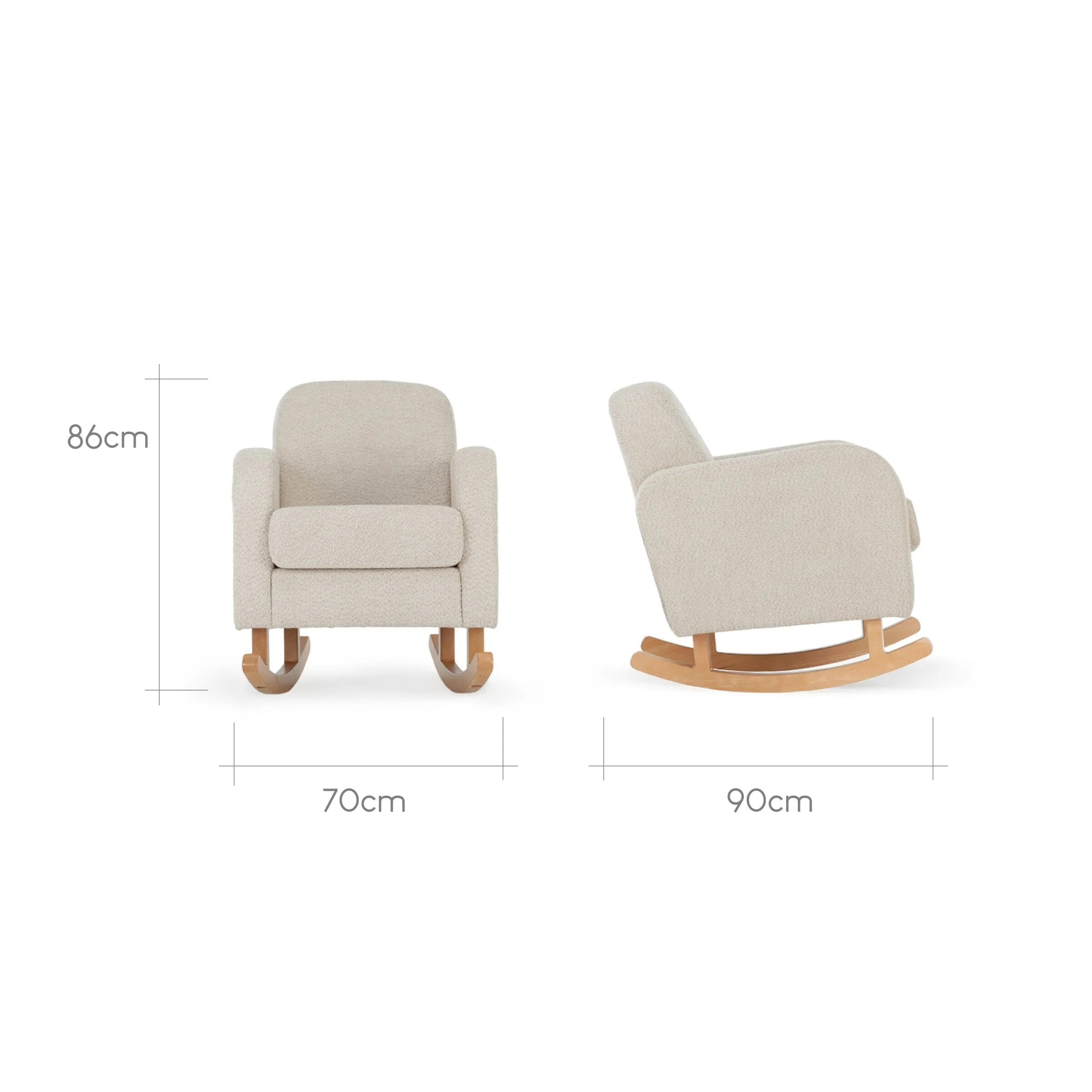 Etta Nursing Chair - Boucle Mushroom
