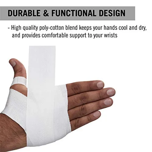 Everlast - 4455WHT Boxing Hand Wraps White 120