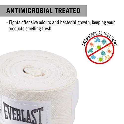 Everlast - 4455WHT Boxing Hand Wraps White 120