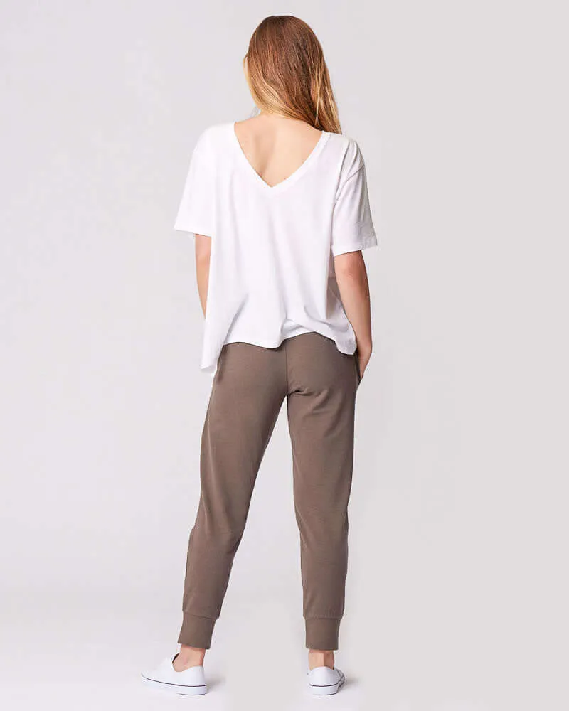 Everywhere Nursing & Maternity V-Neck Tee | White