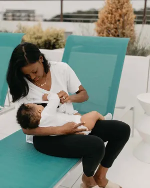 Everywhere Nursing & Maternity V-Neck Tee | White