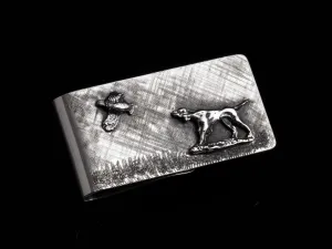 Executive Dog Money Clip, Hunting Scene